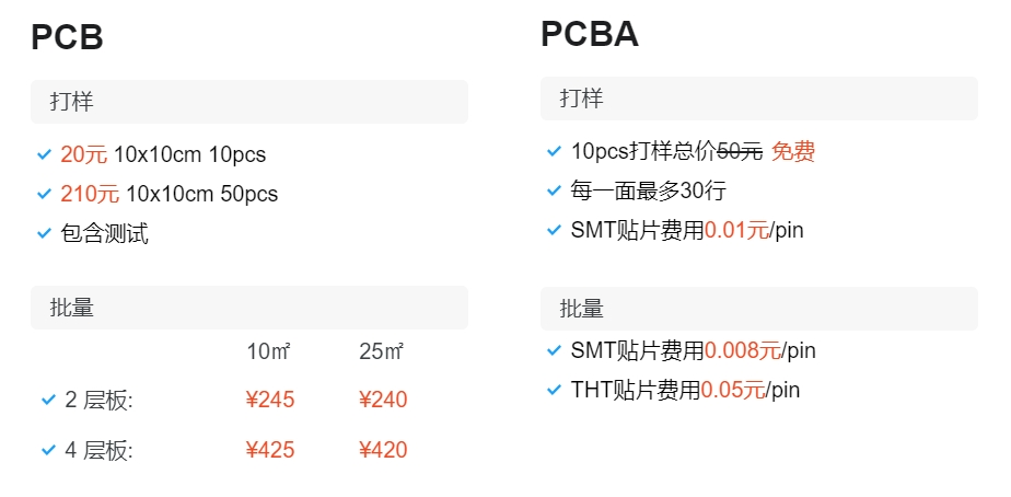 免费PCB组装-PCBX